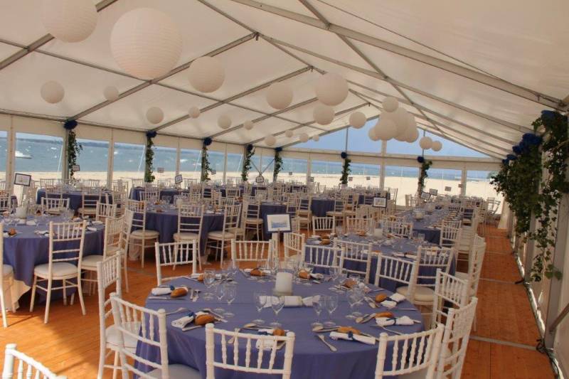 Interrieur Chapiteau sur la Plage Vue Mer - Arcachon