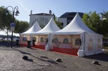 Location de pagodes pour le lancement d'un programme Immobilier sur les rives de l'Adour à Bayonne