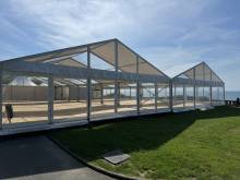 Chapîteau double  pour un repas de Gala à Biarritz